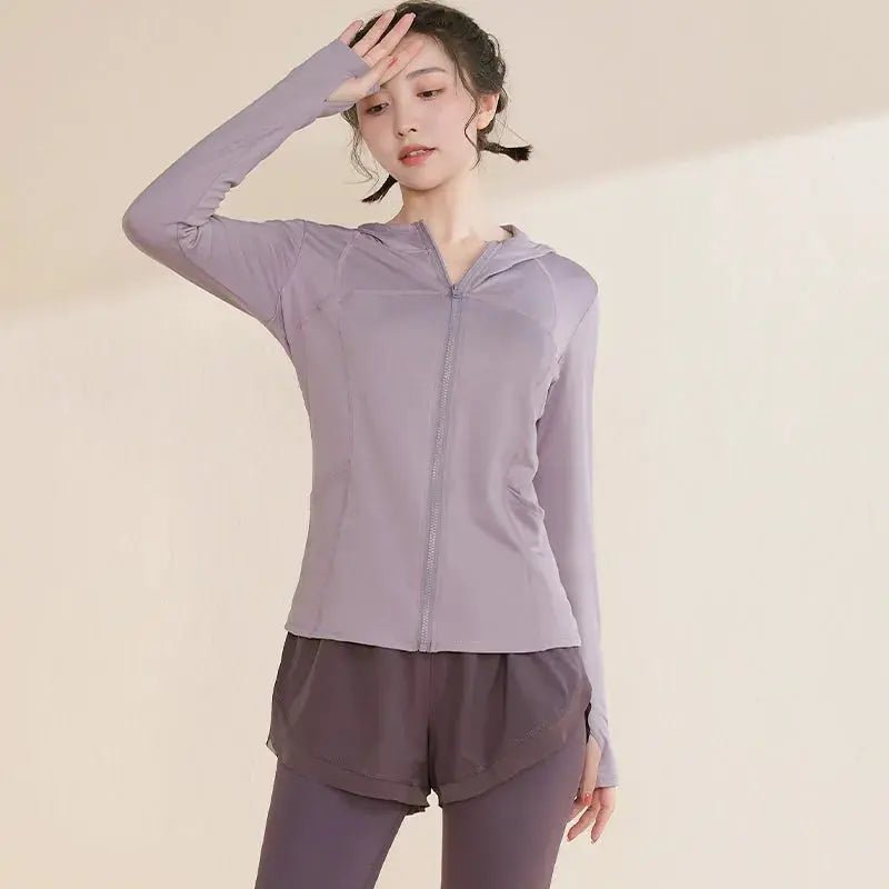 Women's Slimming Zipper Cardigan Professional Training Quick Drying Clothes - Lacatang Shop