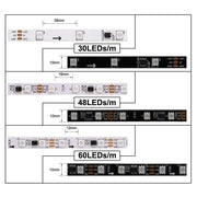 WS2812B WS2811 WS2813 WS2815 5050 RGBIC Smart LED Strip WS2812 Individually Addressable IC 30/60/144Pixels/Leds/m Light DC5V/12V - Lacatang Shop