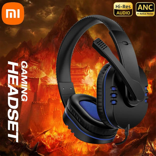 Xiaomi 3.5mm Wired Gaming Headphones Game Headset Noise Cancelling Earphone with Microphone Volume Control for Play Station PC - Lacatang Shop