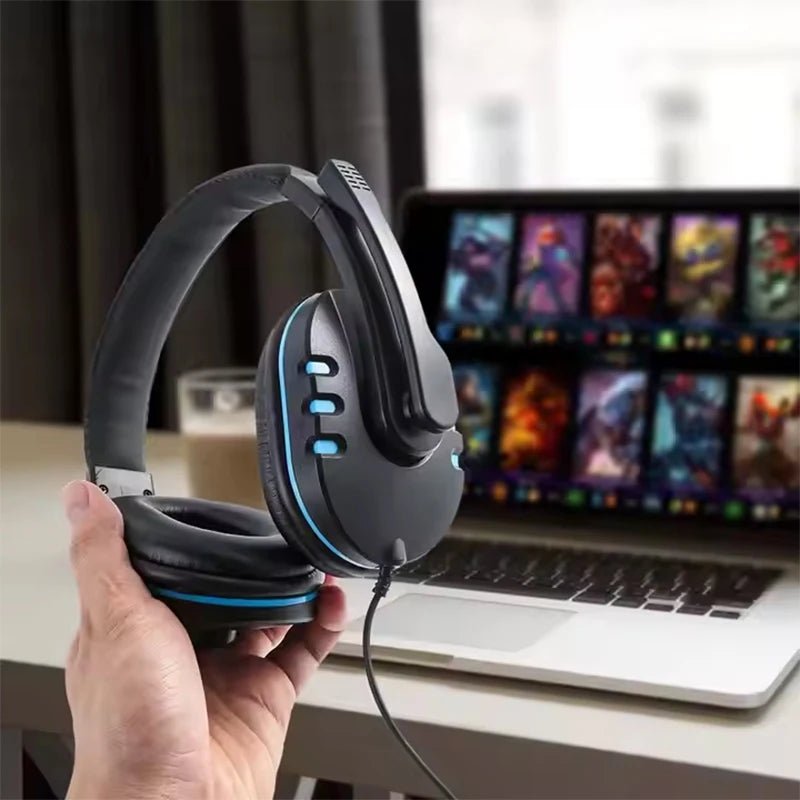 Xiaomi 3.5mm Wired Gaming Headphones Game Headset Noise Cancelling Earphone with Microphone Volume Control for Play Station PC - Lacatang Shop