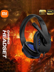Xiaomi 3.5mm Wired Gaming Headphones Game Headset Noise Cancelling Earphone with Microphone Volume Control for Play Station PC - Lacatang Shop