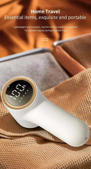 Xiaomi Electric Lint Remover USB Rechargeable Intelligent Digital Display Hairball Trimmer Portable Clothes Shaver 5 Gear Razor - Lacatang Shop