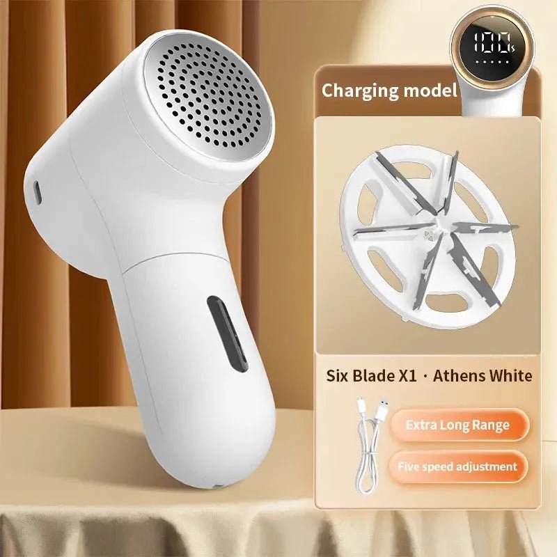 Xiaomi Electric Lint Remover USB Rechargeable Intelligent Digital Display Hairball Trimmer Portable Clothes Shaver 5 Gear Razor - Lacatang Shop