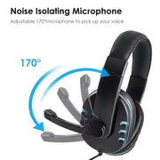 Xiaomi Wired Gaming Headphones Game Headset Noise Cancelling Earphone with Microphone Volume Control for PS4 Play Station NEW - Lacatang Shop