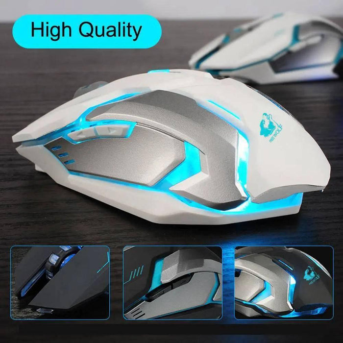 Ninja Dragon Stealth 7 Wireless Silent LED Gaming Mouse - Lacatang Shop