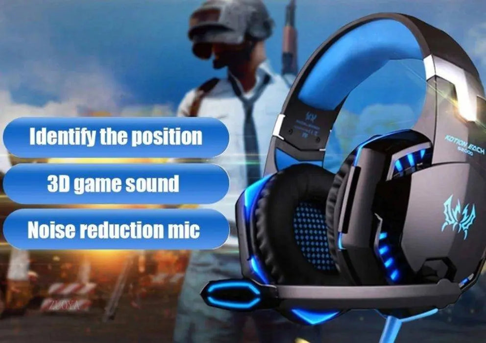 Ninja Dragon G9300 LED Gaming Headset with Microphone Yellow Pandora