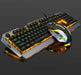 Ninja Dragons Tungsten Gold Metal Frame Gaming Keyboard and Mouse Set - Lacatang Shop